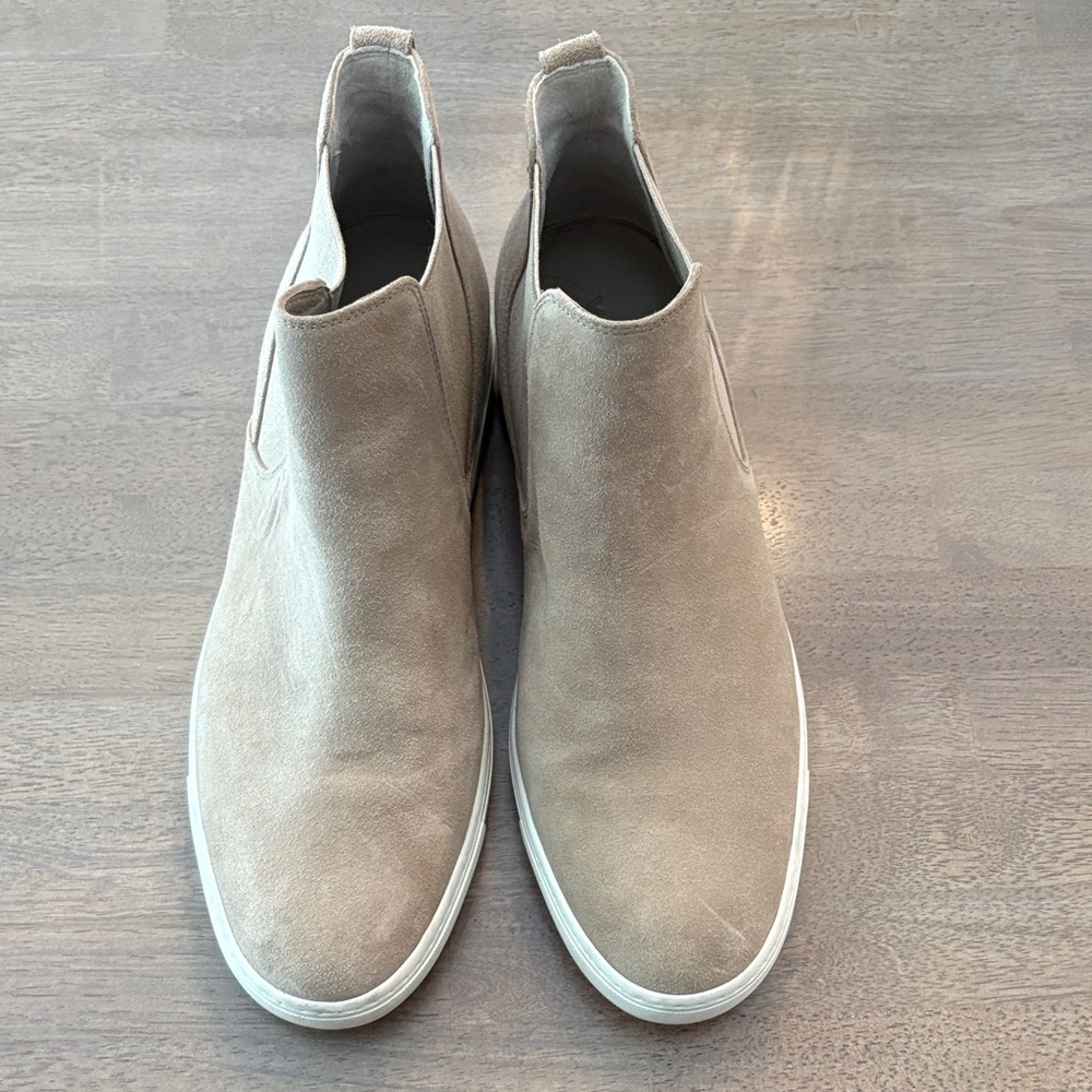 Vince Women's Cream Suede Ankle Boots